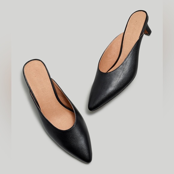 Madewell The Taye Mule in Black Leather - Picture 2 of 9